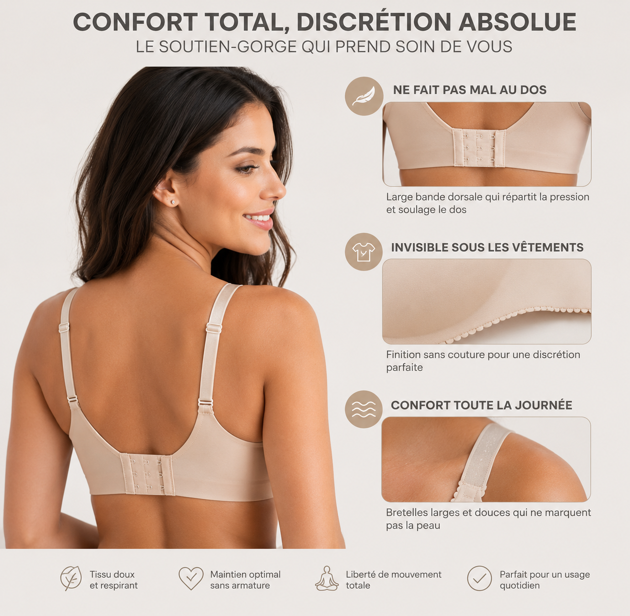 Bralette confort invisible